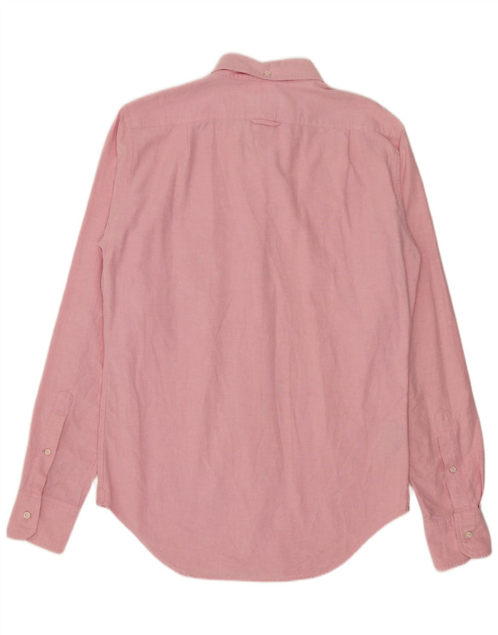 Camisa masculina BOGGI Milano pequena rosa algodão