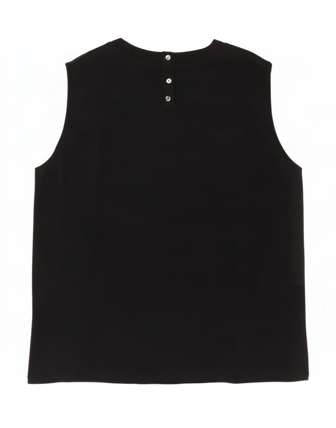 Blusa feminina sem mangas de fim de semana Max Mara Reino Unido 16 grande preta