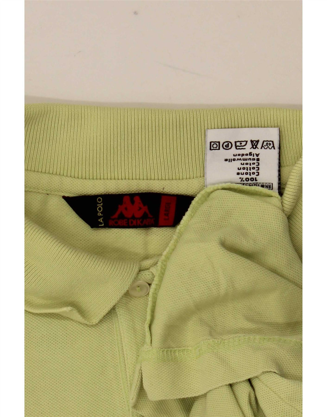 Camisa polo masculina Kappa grande algodão verde