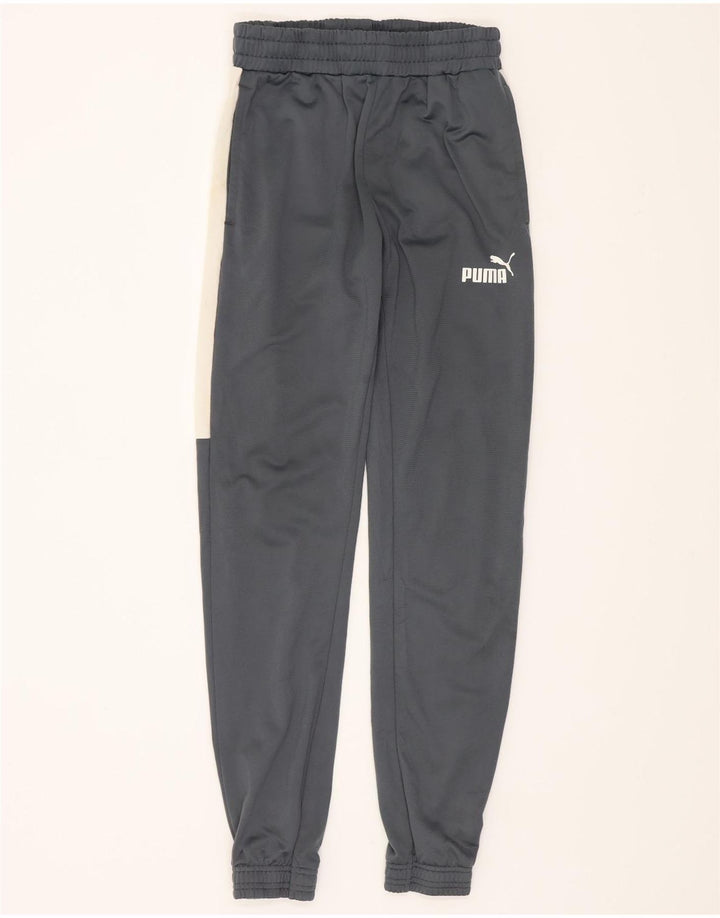 Calça de treino masculina Puma Joggers pequeno cinza colorblock