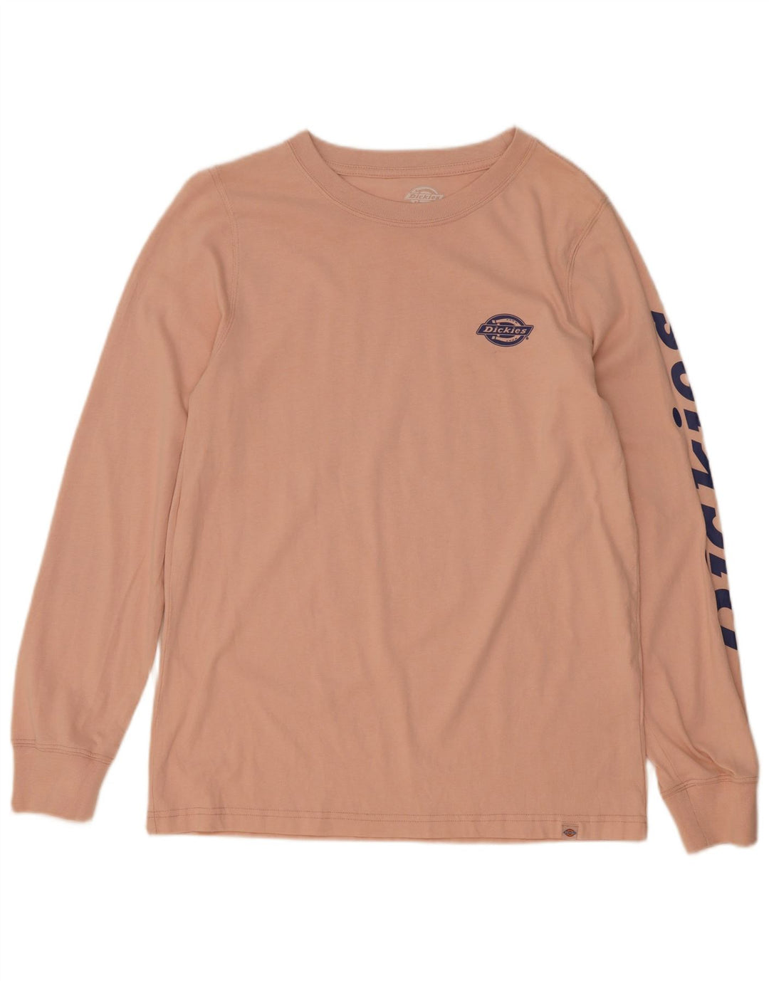 Top gráfico feminino Dickies manga comprida Reino Unido 12 rosa médio