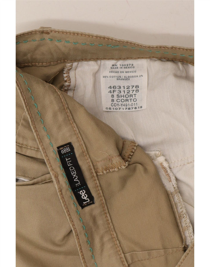 LEE Womens Straight Relaxed Fit Casual Trousers US 8 Medium W30 L26 Beige Vintage Lee and Second-Hand Lee from Messina Hembry 