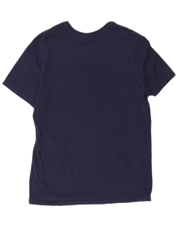 Camiseta Nike masculina Athletic Cut Graphic Top Médio Azul Marinho
