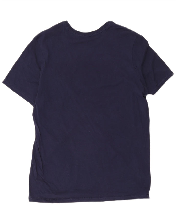 Camiseta Nike masculina Athletic Cut Graphic Top Médio Azul Marinho