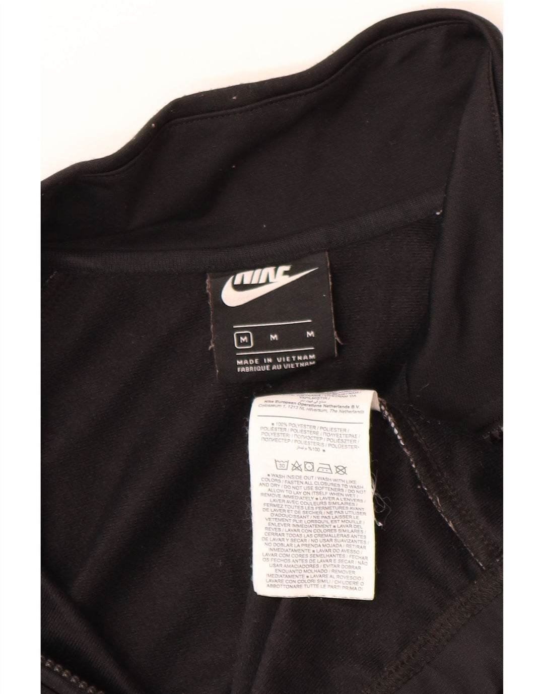 Nike Mens Tracksuit Top Jacket Médio Preto Poliéster