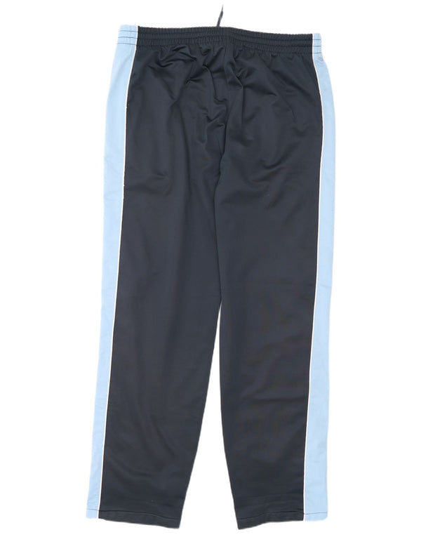 Calça de treino masculina Kappa Joggers grande poliéster colorblock azul marinho