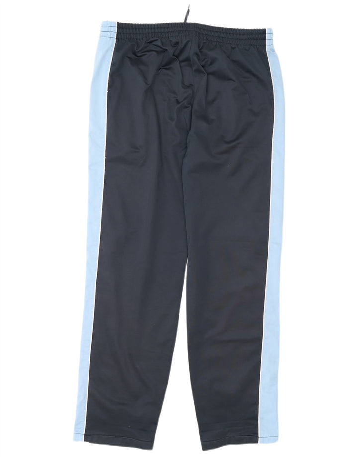 Calça de treino masculina Kappa Joggers grande poliéster colorblock azul marinho
