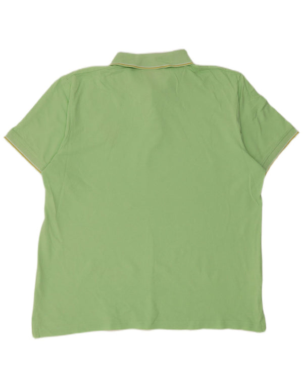 Camisa polo masculina de manga curta Guru 3XL algodão verde
