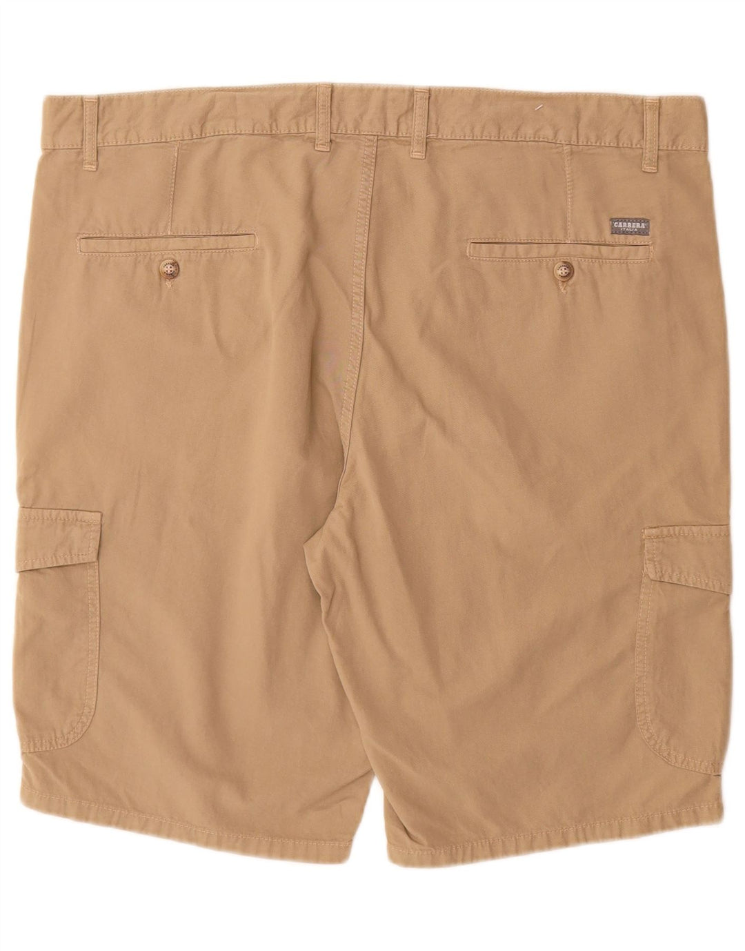 Carrera Mens Regular Fit Cargo Shorts W38 XL Algodão Bege