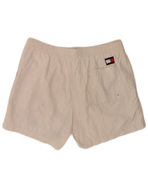 Shorts de natação masculino Tommy Hilfiger Graphic Regular XL branco colorblock