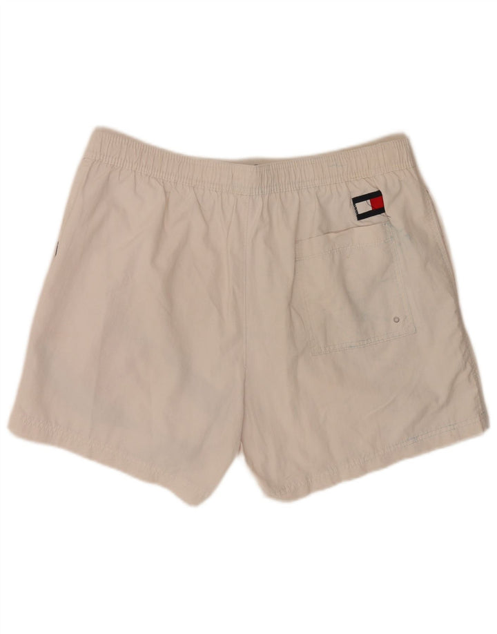 Shorts de natação masculino Tommy Hilfiger Graphic Regular XL branco colorblock