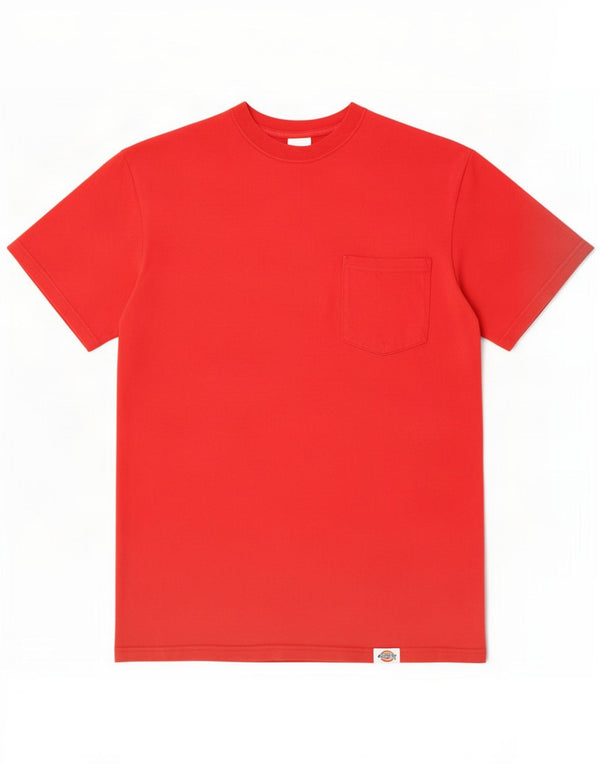 Camiseta masculina Dickies Top grande de algodão vermelho