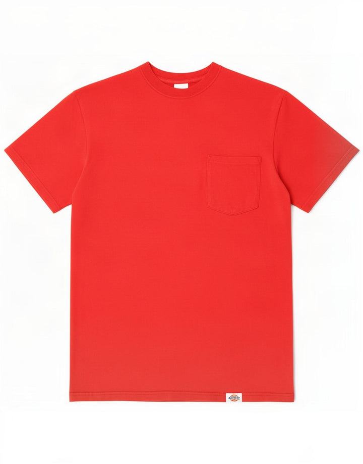 Camiseta masculina Dickies Top grande de algodão vermelho