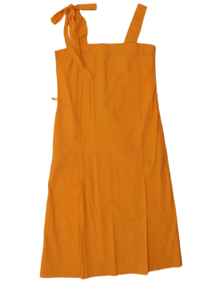 Vestido de verão feminino vintage sem mangas IT 44 médio laranja