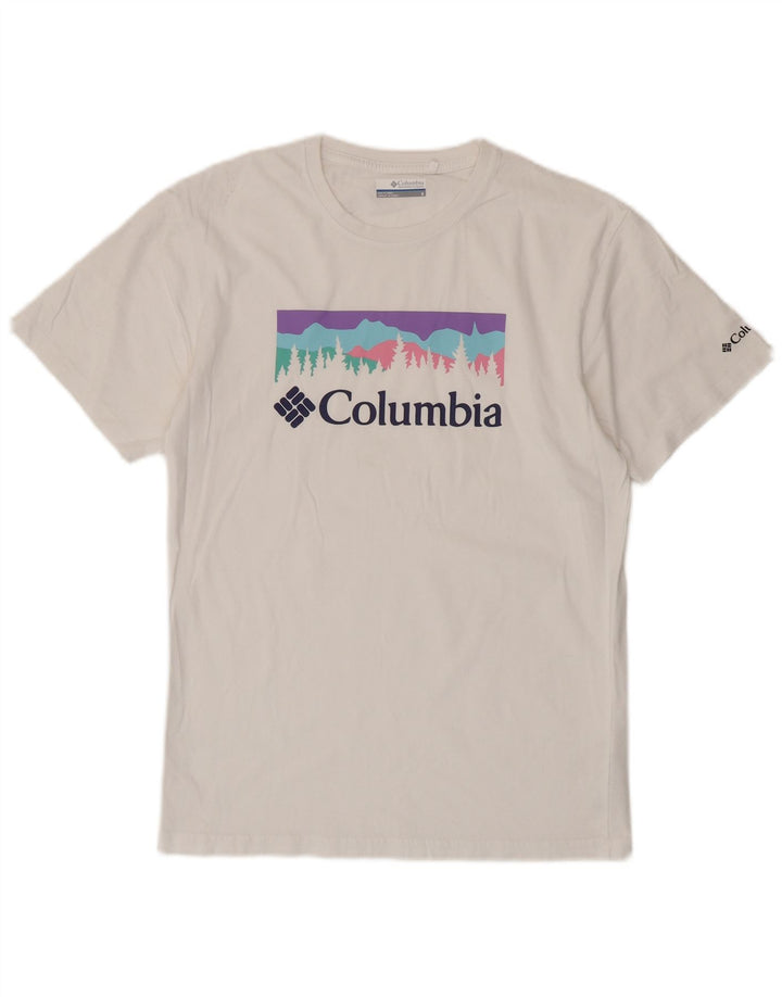 Camiseta Columbia Masculina Graphic Top Pequeno Algodão Branco