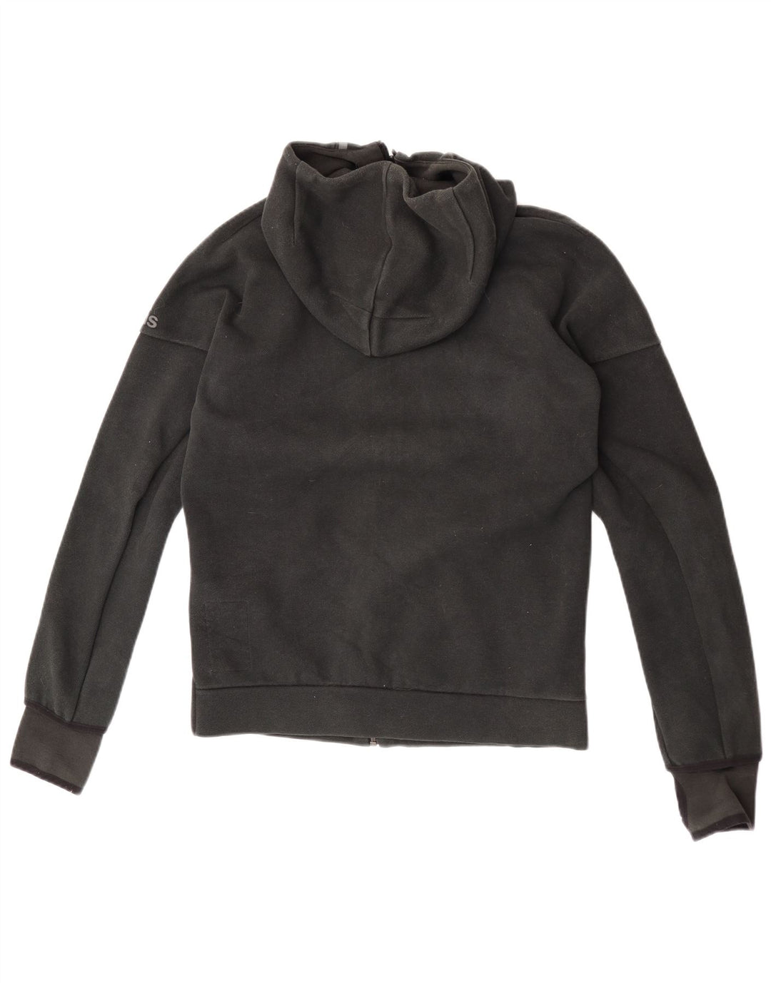 Suéter Adidas Masculino Graphic Zip com Capuz Pequeno Poliéster Preto