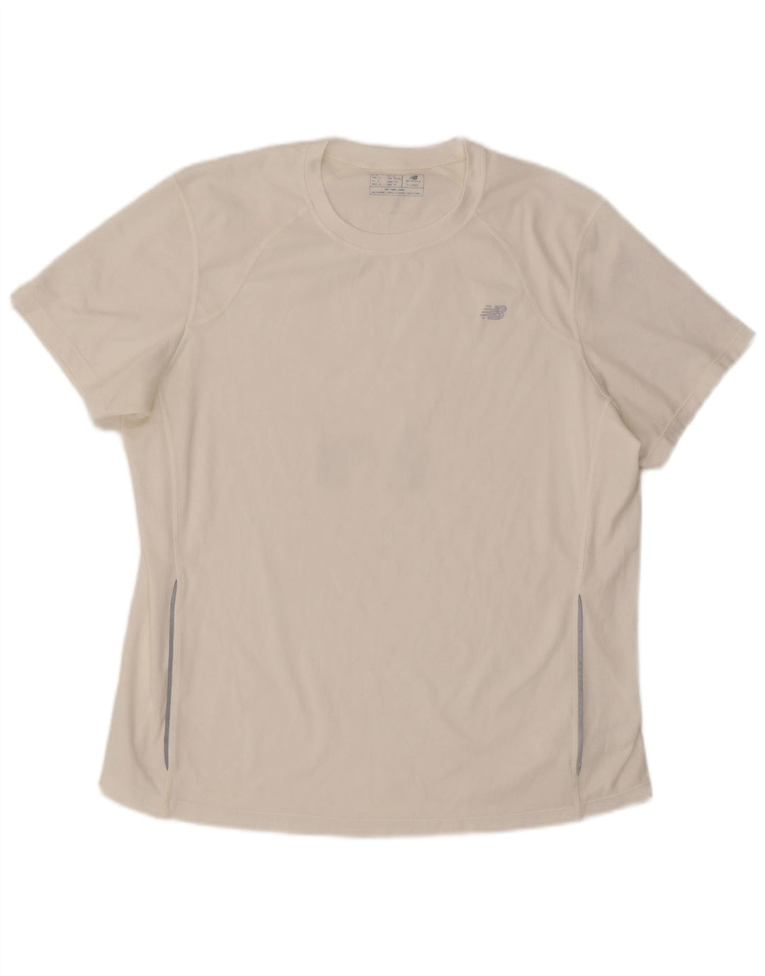 Camiseta masculina New Balance Top XL branco colorblock poliéster