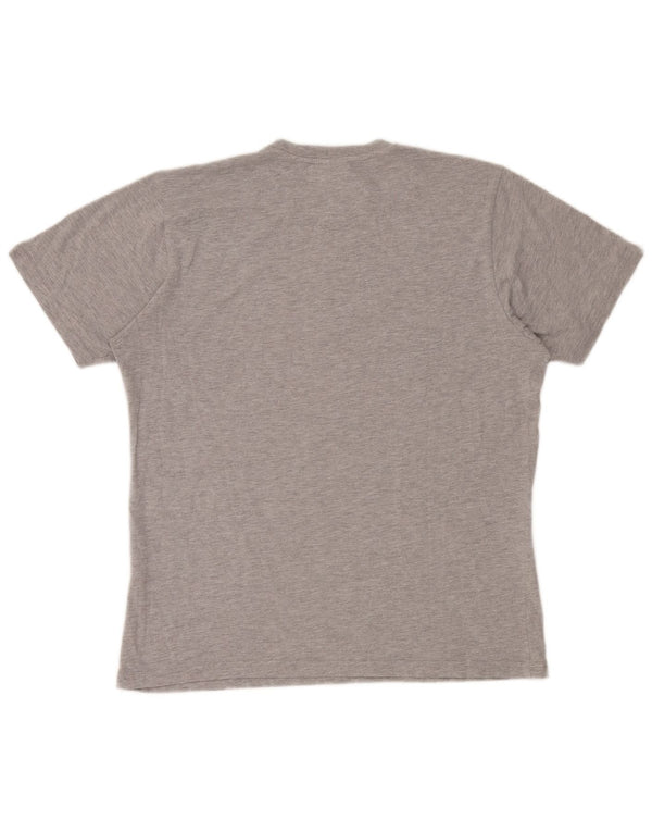Camiseta gráfica masculina Helly Hansen Top XL algodão cinza