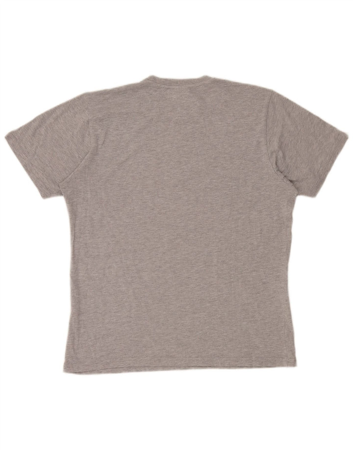 Camiseta gráfica masculina Helly Hansen Top XL algodão cinza