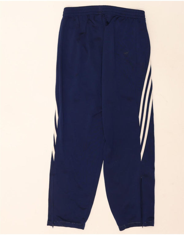 Calça de treino masculina Adidas pequena azul marinho poliéster