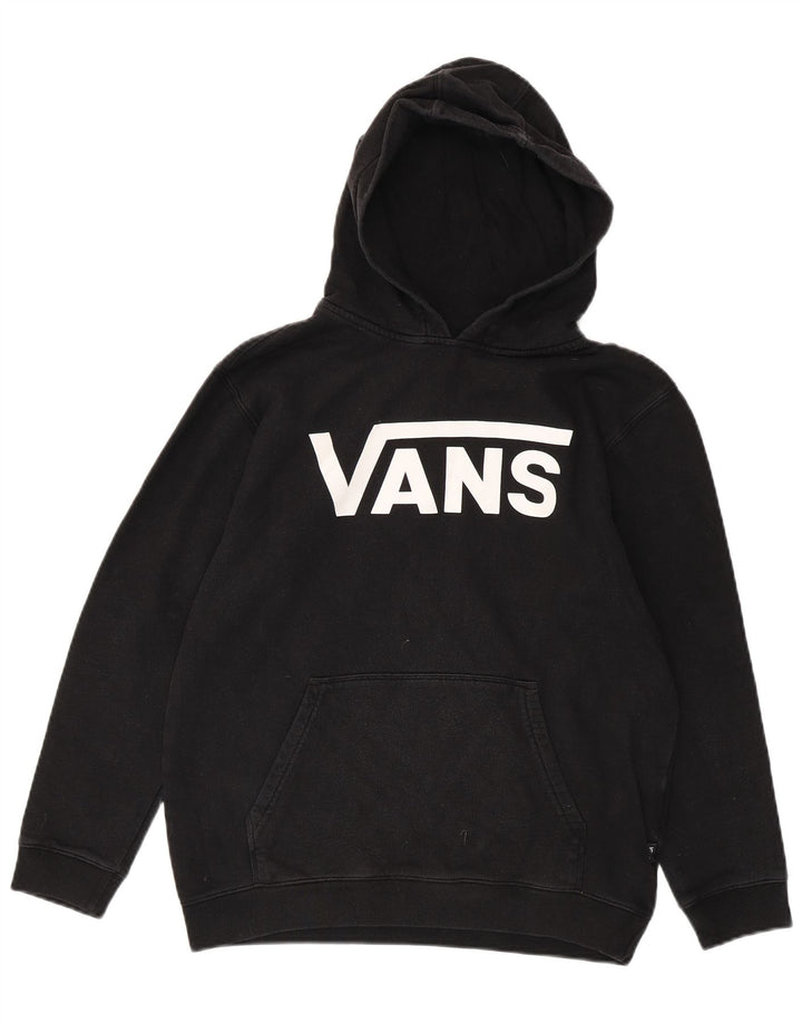 VANS feminino gráfico moletom com capuz UK 18 XL preto