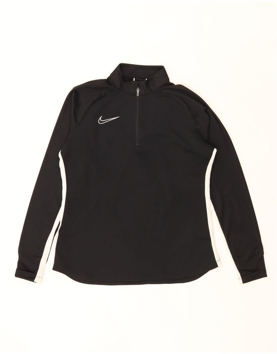 Moletom Nike Masculino Dri Fit Zip Neck Jumper Médio Preto Colourblock