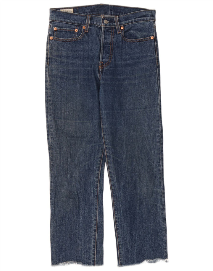 Jeans retos femininos Levi's W27 L28 algodão azul