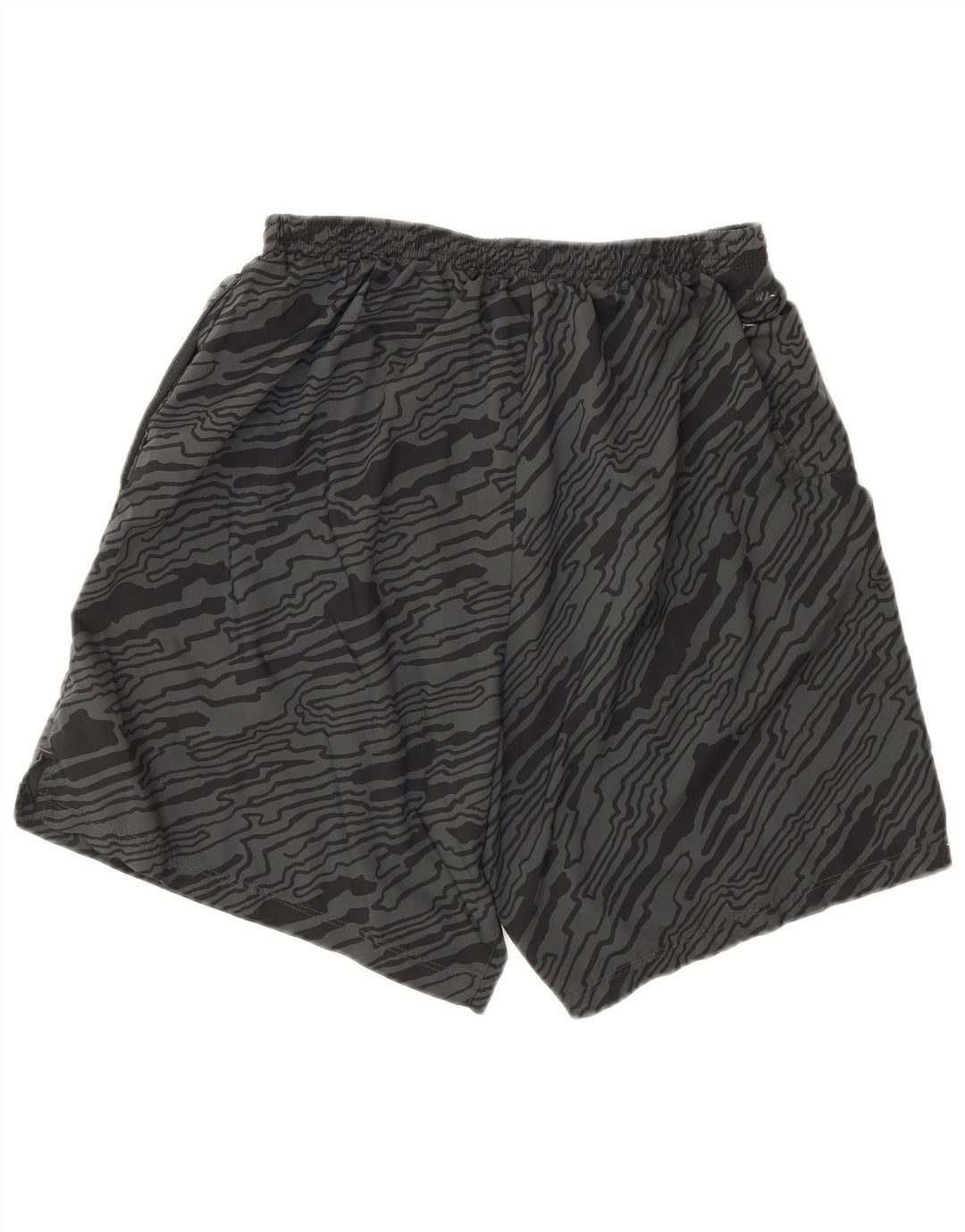 Shorts esportivos masculinos NIKE Dri Fit Abstract Padrão grande cinza poliéster