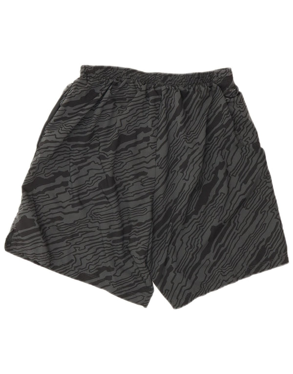 Shorts esportivos masculinos NIKE Dri Fit Abstract Padrão grande cinza poliéster