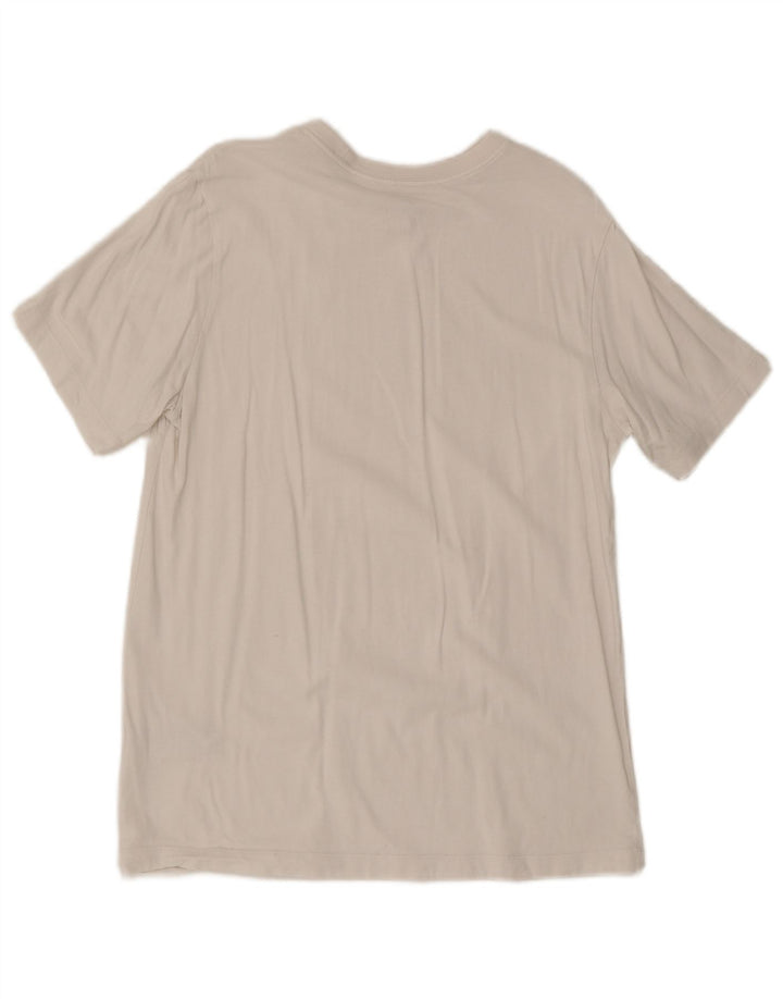 Camiseta Nike masculina gráfica Top médio algodão branco