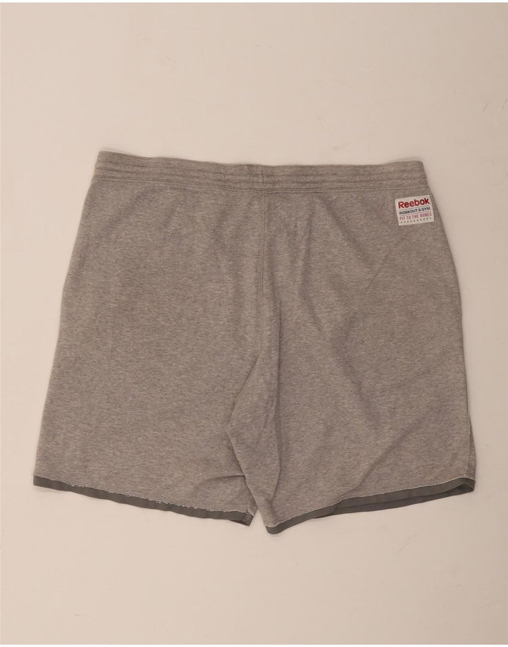 Shorts esportivos gráficos masculinos Reebok XL cinza algodão