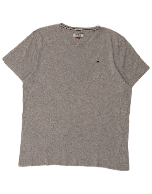Tommy Hilfiger Mens Regular Fit T-Shirt Top XL Grey Flecked