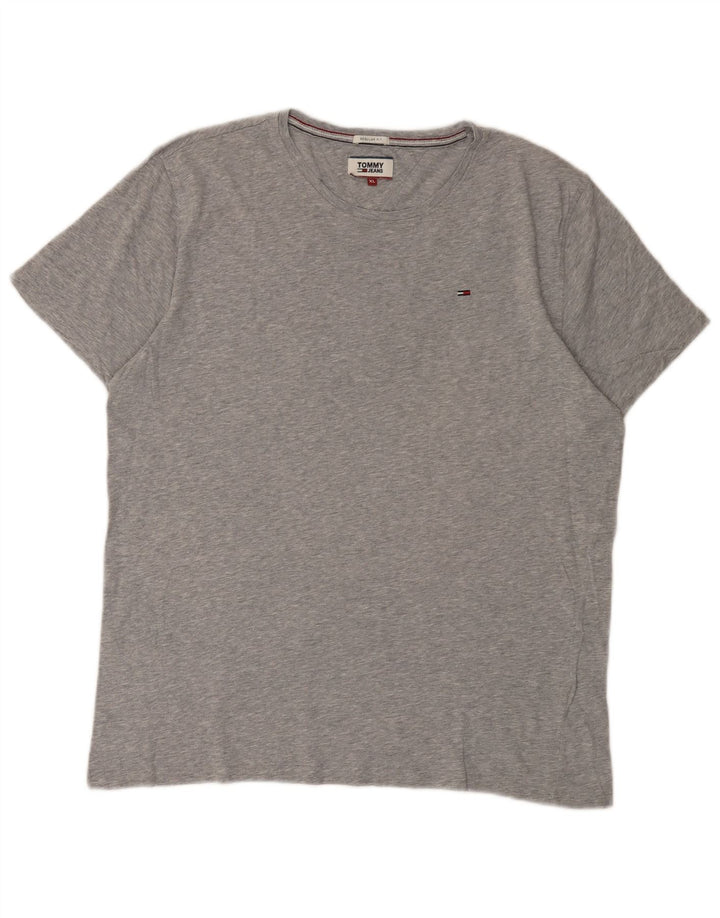 Camiseta masculina Tommy Hilfiger Regular Fit Top XL cinza manchado