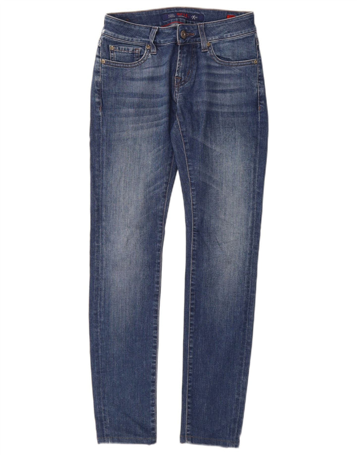 Rifle Jeans Skinny Feminino W25 L28 Azul