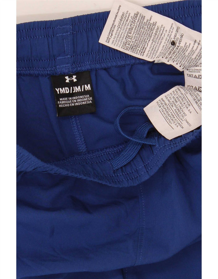 Shorts esportivos masculinos Under Armour 9-10 anos poliéster azul médio