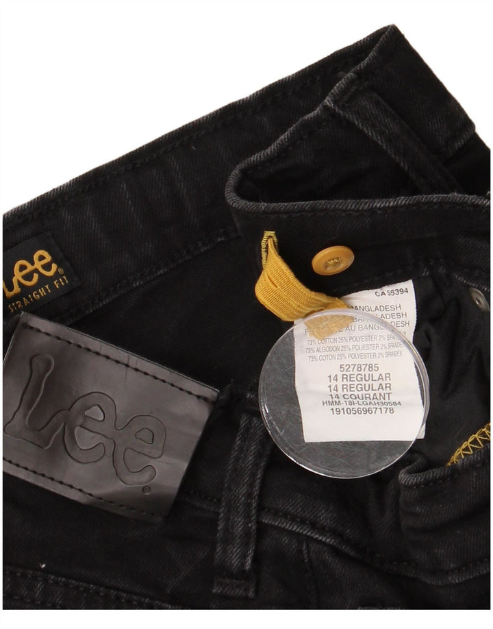 LEE Boys Jeans retos 13-14 anos W28 L28 algodão preto