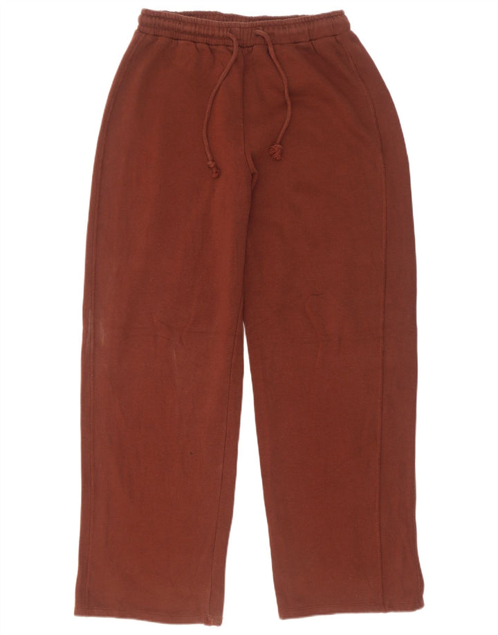 Calça de treino feminina Zara UK 10 pequeno algodão marrom