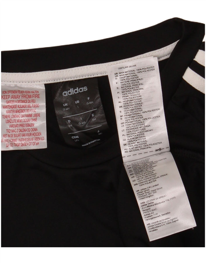 Camiseta Adidas Menino Climalite 13-14 Anos Preto Poliéster