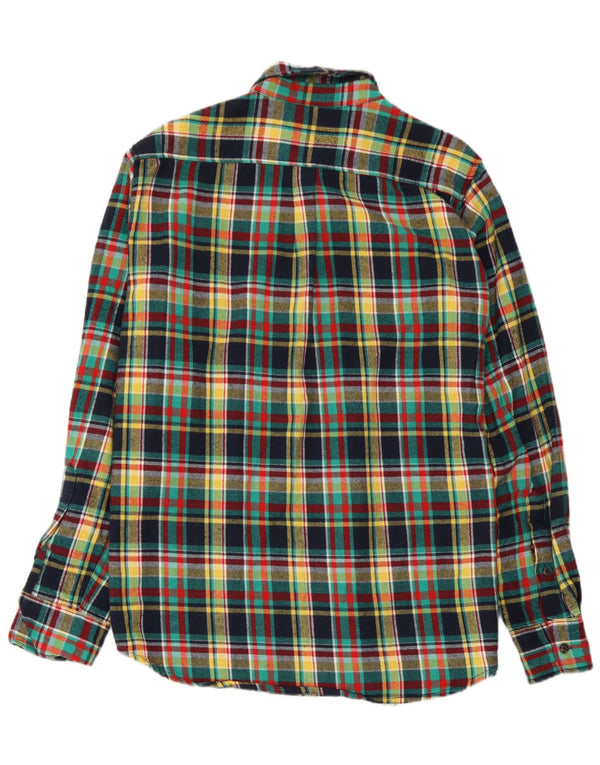 Camisa masculina de flanela Scout grande algodão xadrez multicolorido