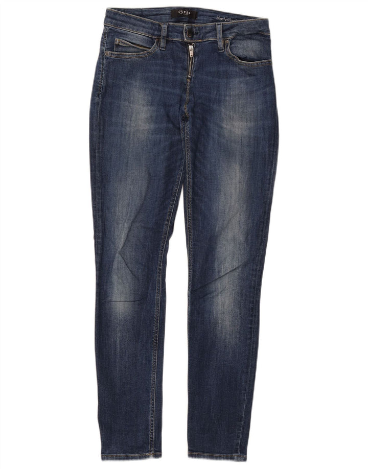 Calça jeans feminina Marilyn Skinny GUESS W27 L28 azul algodão