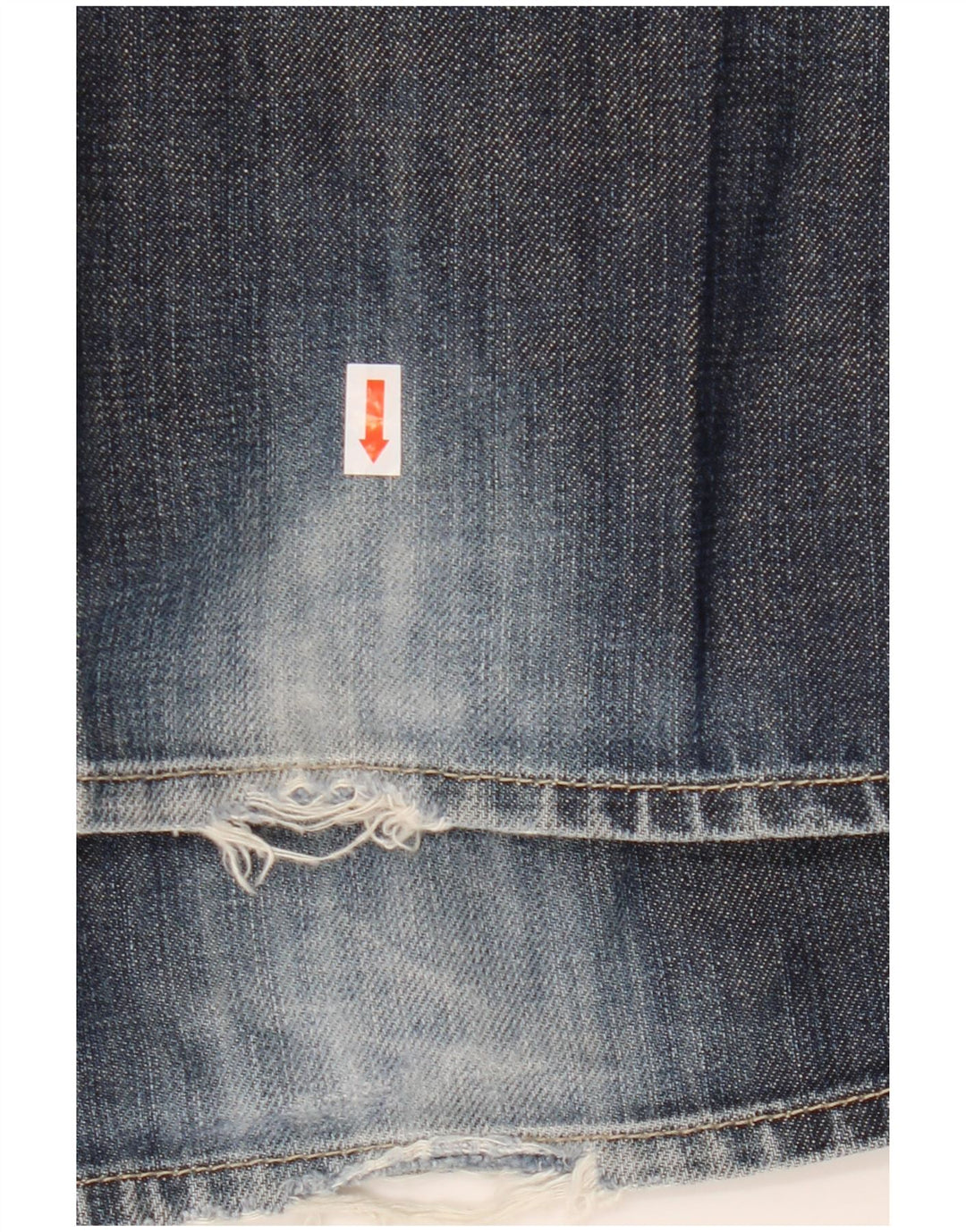 Hugo Boss Mens Straight Jeans W35 L34 Azul Algodão