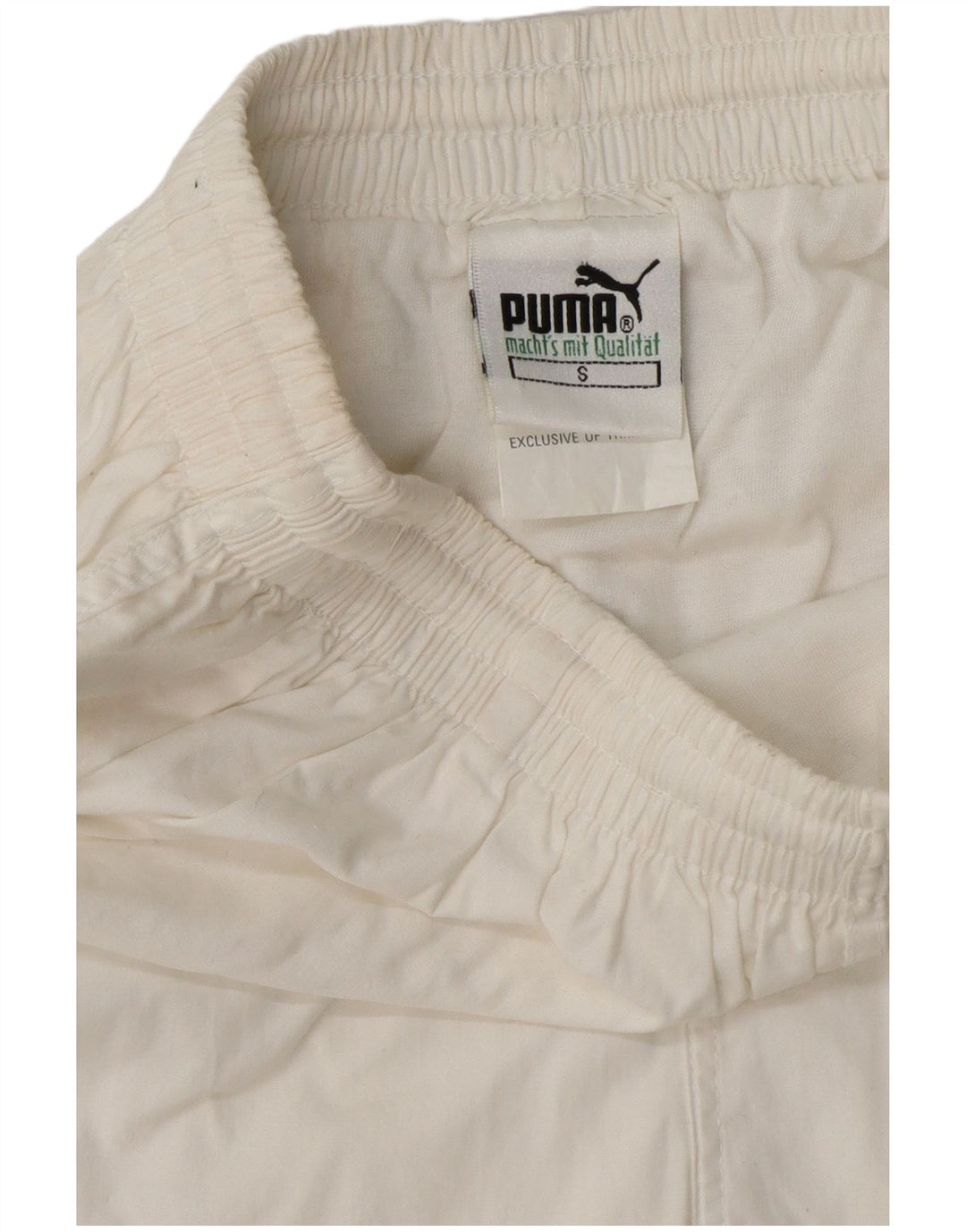 Shorts esportivos femininos Puma UK 10 pequenos brancos