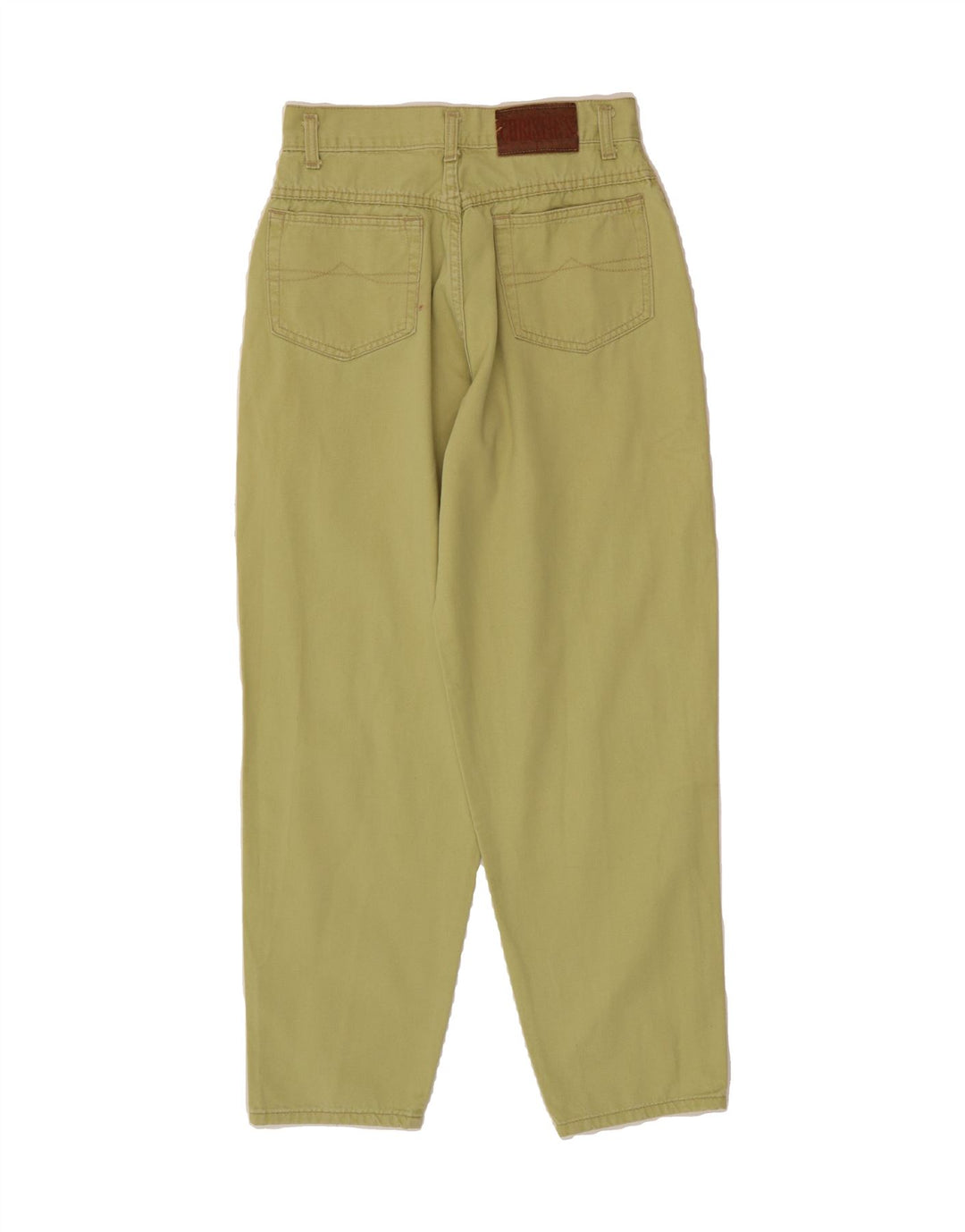 VINTAGE Womens Tapered Casual Trousers W30 L29 Green Cotton Vintage Vintage and Second-Hand Vintage from Messina Hembry 