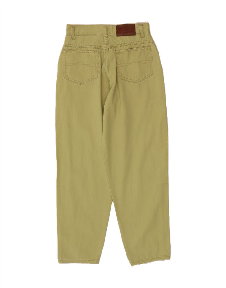 VINTAGE Womens Tapered Casual Trousers W30 L29 Green Cotton Vintage Vintage and Second-Hand Vintage from Messina Hembry 