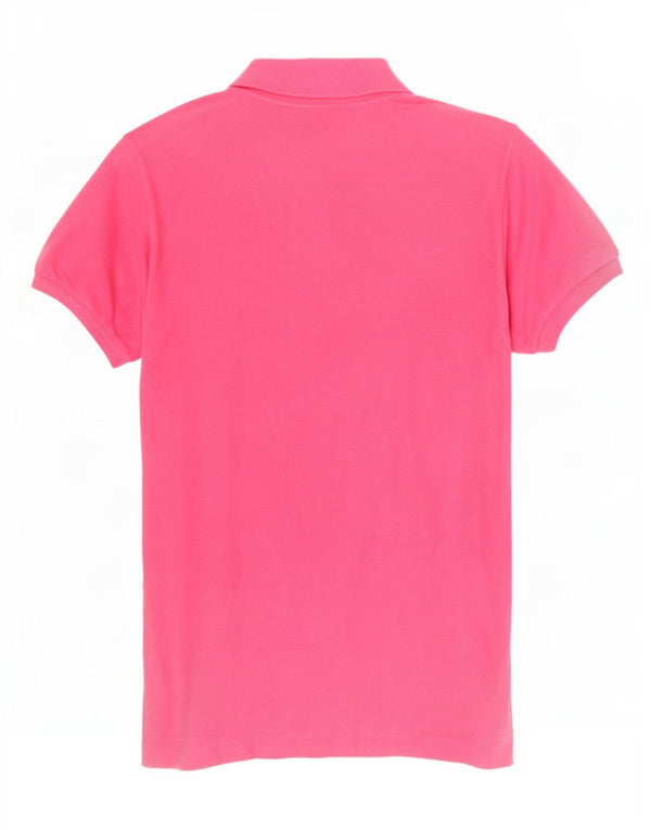 Camisa polo masculina Lacoste tamanho 5 grande algodão rosa