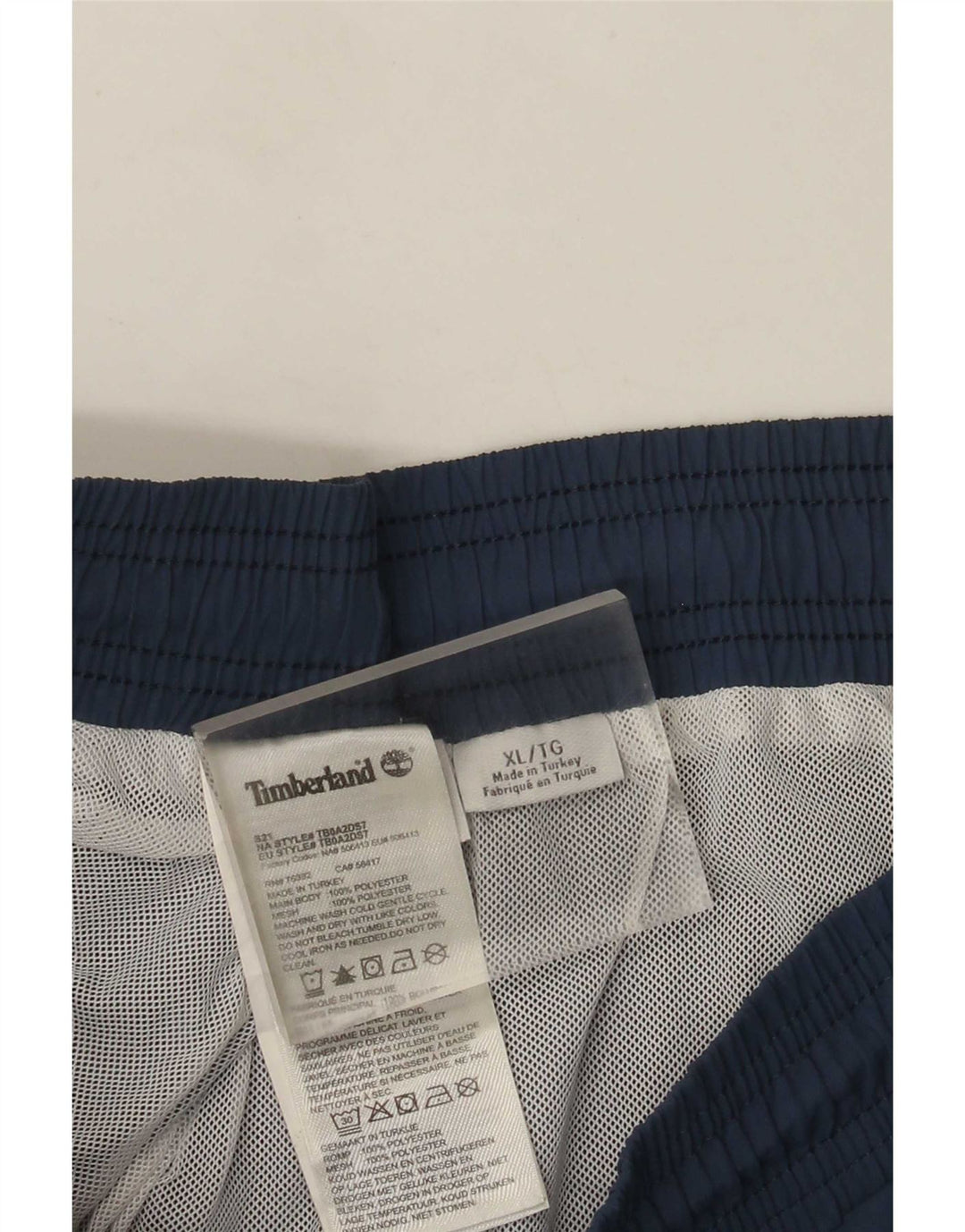 Shorts de natação masculino Timberland XL azul marinho poliéster