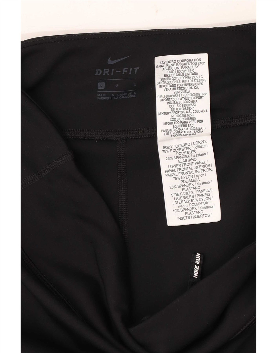 Leggings Nike Dri Fit feminino grande poliéster preto