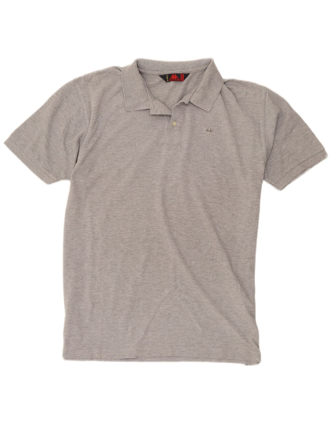 Camisa polo masculina Kappa 2XL algodão manchado cinza