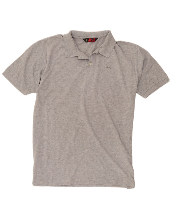 Camisa polo masculina Kappa 2XL algodão manchado cinza