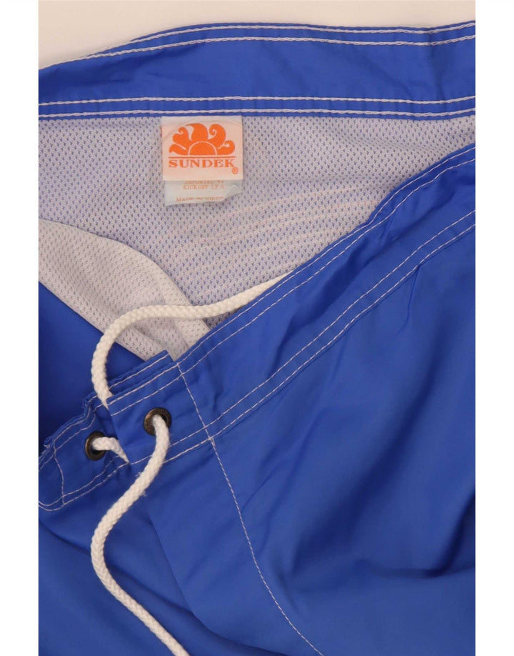Shorts de natação masculino Sundek médio azul colorblock nylon